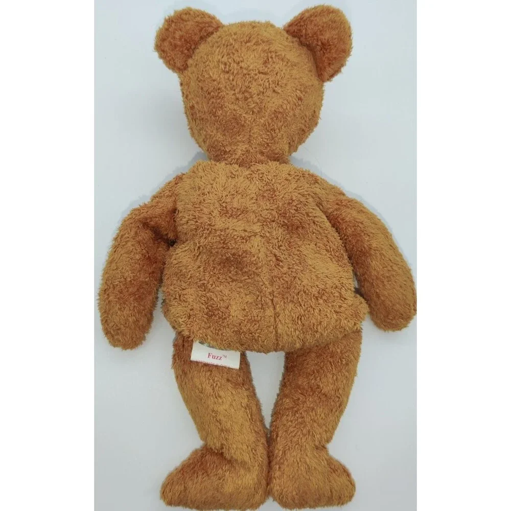 1999 TY Beanie Baby FUZZ the Bear Brown No Ribbon Or Heart Tag Stuffed Animal